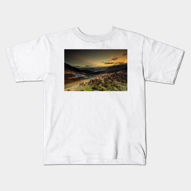 A Lakeland Sunset Kids T-Shirt by StephenJSmith